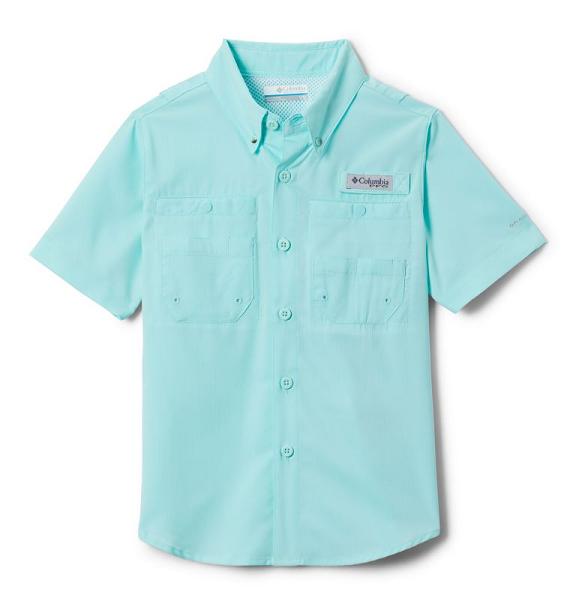 Columbia PFG Tamiami Shirts Green For Boys NZ64123 New Zealand